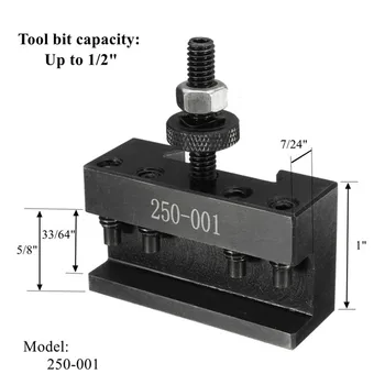 250-001 CNC Lathe Tool Holder Quick Change Tool Post Cutter Holder Screw Kit Set Boring Bar Turning Facing Holder Wrench
250-001 CNC Lathe Tool Holder Quick Change Tool Post Cutter Holder Screw Kit Set Boring Bar Turning Facing Holder Wrench