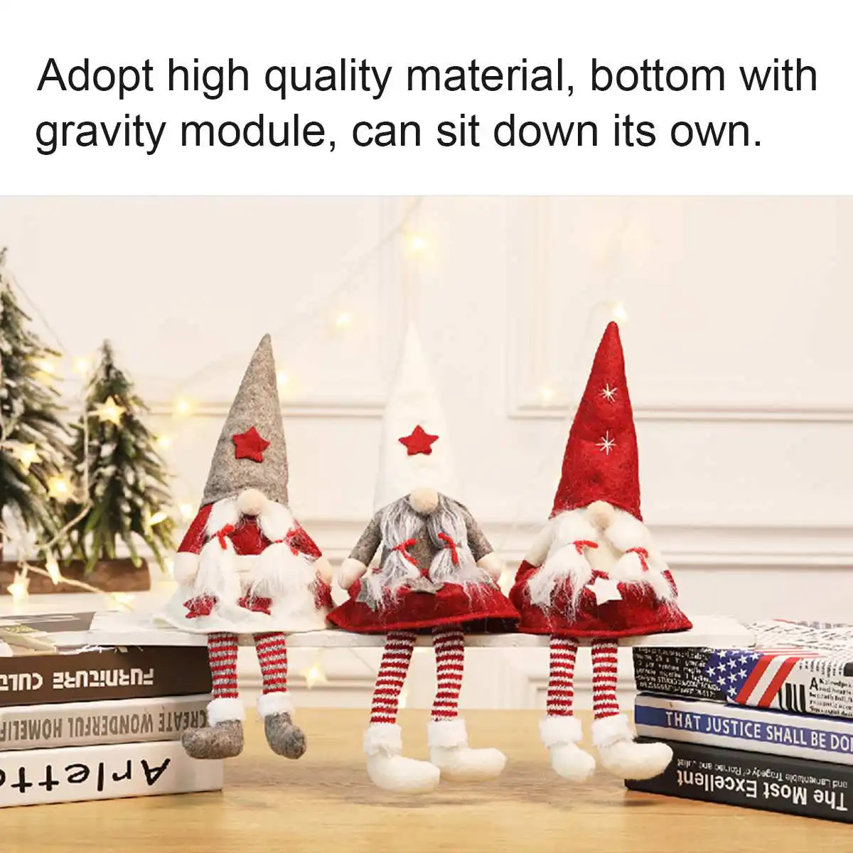 long hat cloth doll toy xmas-decor merry christmas santa claus