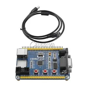 C8051F340 Development Board Experiment Programmer MicroController C8051F Mini Amplifier Board with USB Cable
C8051F340 Development Board Experiment Programmer MicroController C8051F Mini Amplifier Board with USB Cable