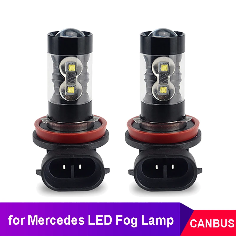 2x Canbus H9 H8 H11 светодиодный туман светильник лампы LED DRL для Mercedes Benz W203 W211 W204 W210 CLA W212