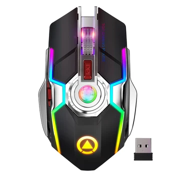 A5 Wireless Gaming Mouse Rechargeable Silent LED Backlit Mice USB Optical 7 Keys RGB Mouse For Laptop Computer
A5 Wireless Gaming Mouse Rechargeable Silent LED Backlit Mice USB Optical 7 Keys RGB Mouse For Laptop Computer