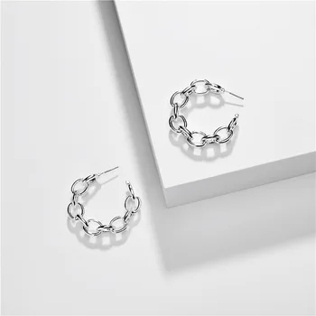 Curb Chain Link Shape Metal Hoop Earrings 3 sizes-Gold Color Punk Stylish Trendy Hoops for Women
Curb Chain Link Shape Metal Hoop Earrings 3 sizes-Gold Color Punk Stylish Trendy Hoops for Women