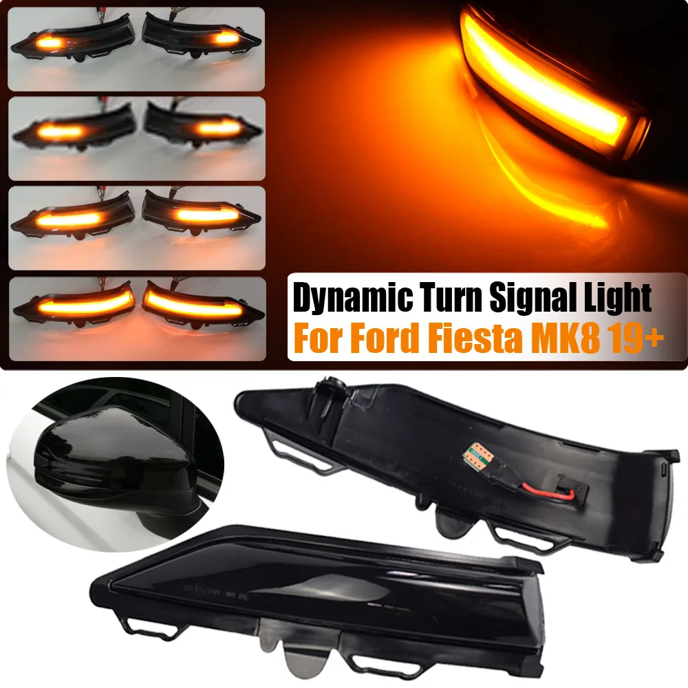 For Ford Fiesta MK8 19+ B-Max MK7 2008-2017 Dynamic Turn Signal Light LED Side Rearview Mirror Sequential Indicator
For Ford Fiesta MK8 19+ B-Max MK7 2008-2017 Dynamic Turn Signal Light LED Side Rearview Mirror Sequential Indicator
