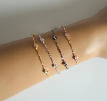 2017 100% 925 sterling silver jewelry factory promotion wholesale 3mm bezel cz link simple dainty elegant girl women bracelets
2017 100% 925 sterling silver jewelry factory promotion wholesale 3mm bezel cz link simple dainty elegant girl women bracelets