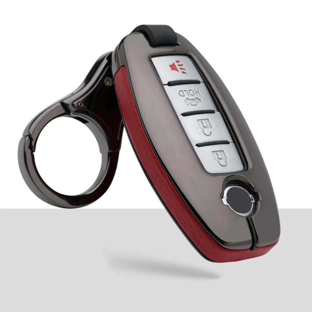 Zinc Alloy Leather Car Remote Key Case Cover Holder Skin Keychain For Nissan Rouge Maxima Altima Sentra Murano Car Accessories
Zinc Alloy Leather Car Remote Key Case Cover Holder Skin Keychain For Nissan Rouge Maxima Altima Sentra Murano Car Accessories