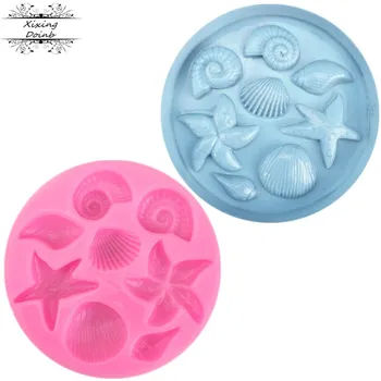 DIY shell / conch / starfish shaped silica gel mould sugar cake decoration tools polymer clay resin candy baking accessories
DIY shell / conch / starfish shaped silica gel mould sugar cake decoration tools polymer clay resin candy baking accessories