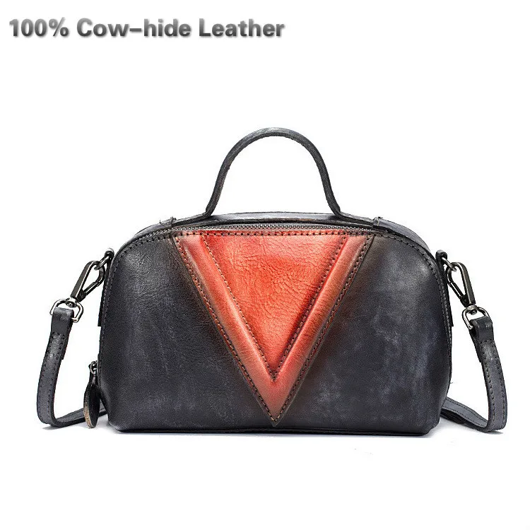 

Genuine Leather Women Top-handle Designer Bag Vintage Womens Bags Purses Handbags Bolsas Femininas Bolsas De Marcas Famosas 2019