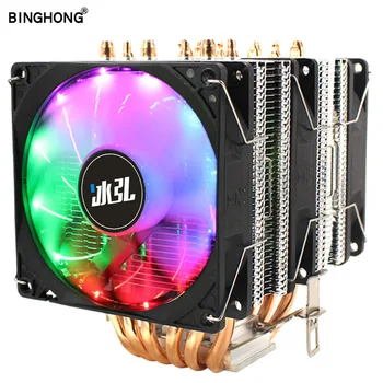 BINGHONG CPU Cooler Master 6 Heat Pipes High quality Double freeze Tower Cooling System CPU Cooling Fan with PWM Fans AMD Intel 
BINGHONG CPU Cooler Master 6 Heat Pipes High quality Double freeze Tower Cooling System CPU Cooling Fan with PWM Fans AMD Intel