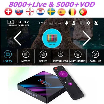 iptv 4K Scandinavia Package 1 Year Latino America Africa Channels 2G 16G Android 9.0 RK3318 H96 MAX Smart TV Europe IPTV Player 
iptv 4K Scandinavia Package 1 Year Latino America Africa Channels 2G 16G Android 9.0 RK3318 H96 MAX Smart TV Europe IPTV Player