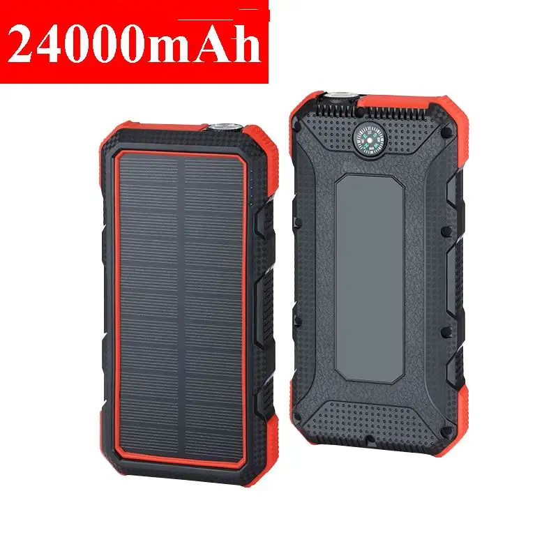 18W 24000mAh Solar Power Bank Waterproof Solar Panel Charger QC3.0 Fast Charging Dual USB Powerbank External Battery Poverbank
18W 24000mAh Solar Power Bank Waterproof Solar Panel Charger QC3.0 Fast Charging Dual USB Powerbank External Battery Poverbank