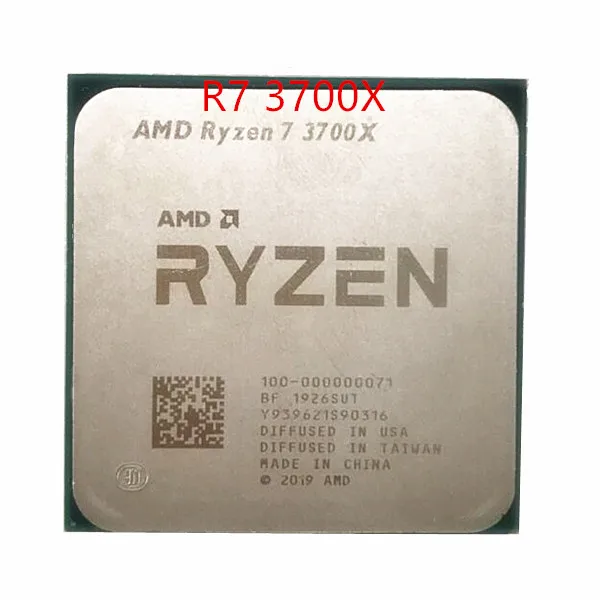 AMD Ryzen 7 3700X R7 3 6 ГГц 7NM L3 = 32M Восьмиядерный шестнадцатипоточный процессор