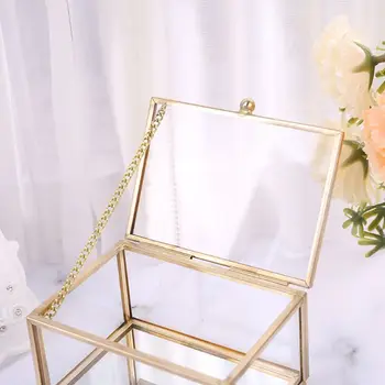 Rustic Wedding Ring Box Geometric Transparent Glass Jewelry Display Storage Hold H58C
Rustic Wedding Ring Box Geometric Transparent Glass Jewelry Display Storage Hold H58C