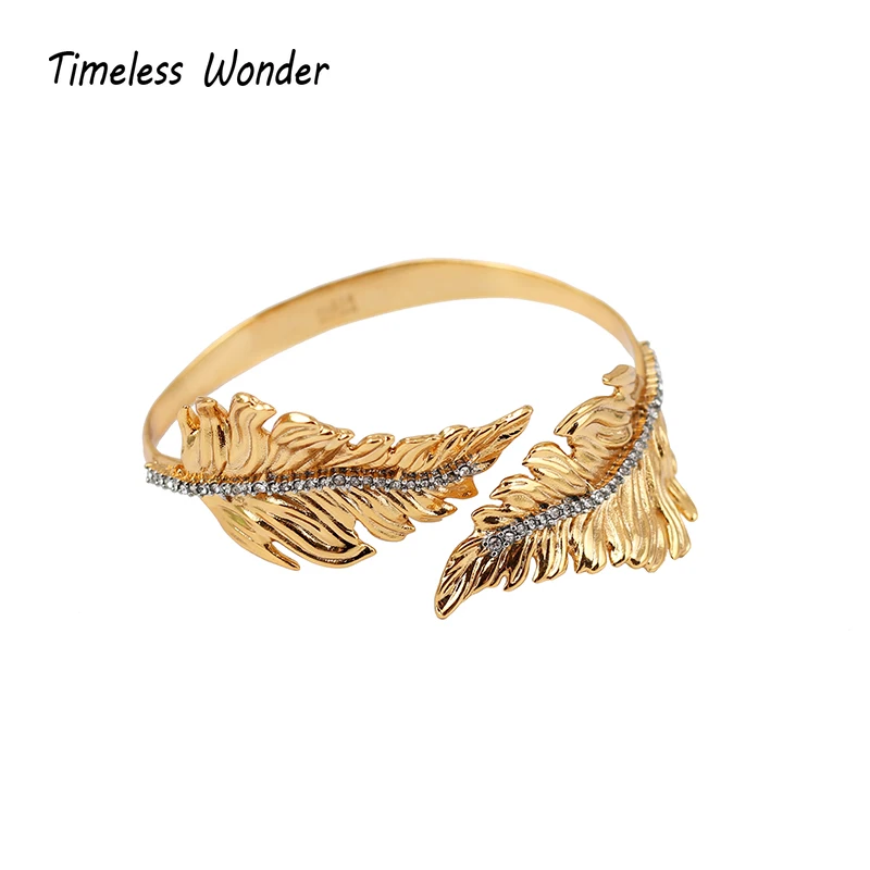 Timeless Wonder Crystal Stone Feather Hinge Bangles Women Jewelry Punk Statement Gothic Boho Designer Ins Trendy Hip Hop 2572
Timeless Wonder Crystal Stone Feather Hinge Bangles Women Jewelry Punk Statement Gothic Boho Designer Ins Trendy Hip Hop 2572