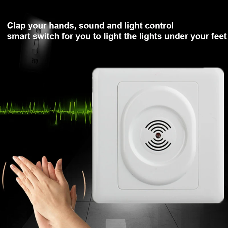 Smart Home Wall Mount Voice Control Switch Light Sensor Auto Switch Controlled by Light and Sound for smart home life
Smart Home Wall Mount Voice Control Switch Light Sensor Auto Switch Controlled by Light and Sound for smart home life