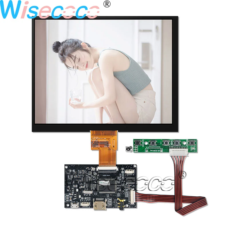 Wisecoco 8 Inch HJ080IA-01E LCD Screen Module IPS Display With HDMI LVDS USB Touch Driver Board for Pad & Tablet
Wisecoco 8 Inch HJ080IA-01E LCD Screen Module IPS Display With HDMI LVDS USB Touch Driver Board for Pad & Tablet