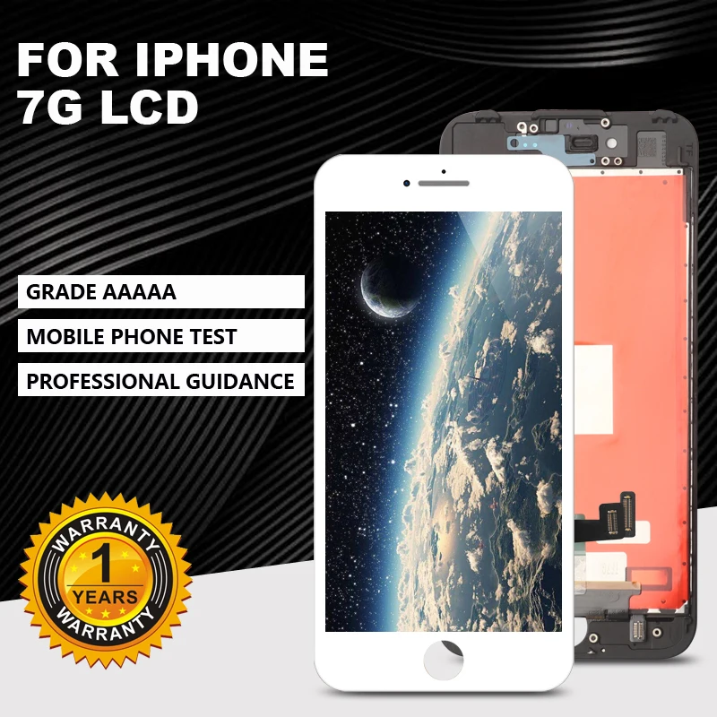 AAAA +++ level LCD display for iPhone 7 'touchscreen digitizer assembly. No dead angle pixels + tempered glass + tools +
AAAA +++ level LCD display for iPhone 7 'touchscreen digitizer assembly. No dead angle pixels + tempered glass + tools +