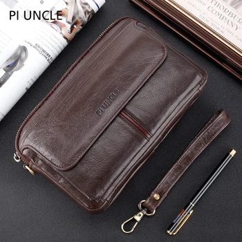 PI UNCLE Genuine Natural Leather Casual Handbag Soft Men Clutch Bag Purse For Coins Phone Bags Long Wallet Famous Brand Designer 
PI UNCLE Genuine Natural Leather Casual Handbag Soft Men Clutch Bag Purse For Coins Phone Bags Long Wallet Famous Brand Designer