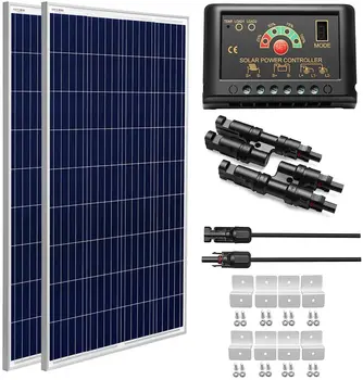 SUNGOLDPOWER 2x 100W Solar Panels Polycrystalline Complete Kit for Home Caravan with Solar Charge Controller Solar Cells Grade A
SUNGOLDPOWER 2x 100W Solar Panels Polycrystalline Complete Kit for Home Caravan with Solar Charge Controller Solar Cells Grade A