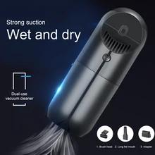New Discount Wireless Portable Handheld Wet Dry Dual Use Mini Vacuum Cleaner 3500Pa Suction Home Car Desktop PC Cleaning Duster
New Discount Wireless Portable Handheld Wet Dry Dual Use Mini Vacuum Cleaner 3500Pa Suction Home Car Desktop PC Cleaning Duster
