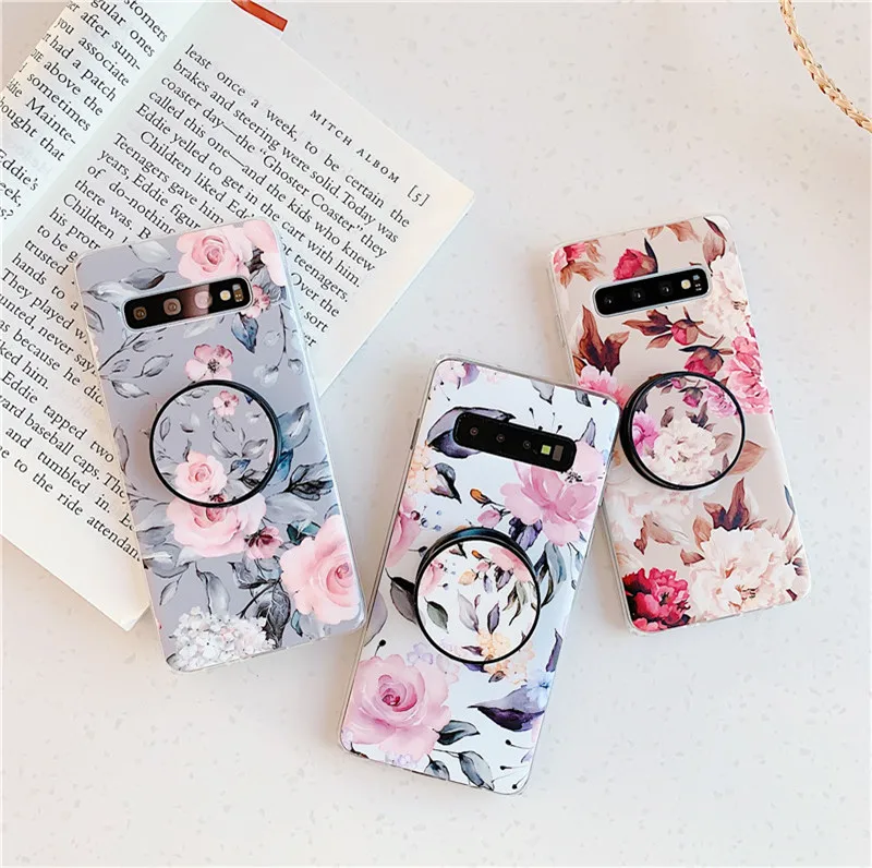 Phone Case with Ring Foldable bracket For Samsung Galaxy note10 S8 S9 10 plus lite S10E A40/50/70 rose floral flower stand cover
Phone Case with Ring Foldable bracket For Samsung Galaxy note10 S8 S9 10 plus lite S10E A40/50/70 rose floral flower stand cover