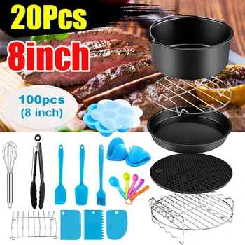 20x 8 Inch Air Fryer Accessories for 4.2QT 4.5QT 5.3QT 5.5QT 5.8QT Baking Basket Pizza Plate Grill Pot Kitchen Cooking Tool
20x 8 Inch Air Fryer Accessories for 4.2QT 4.5QT 5.3QT 5.5QT 5.8QT Baking Basket Pizza Plate Grill Pot Kitchen Cooking Tool