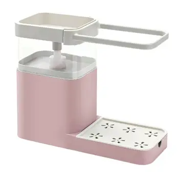 3 in 1 Soap Pump Dispenser Container Sponge Holder Dishcloth Towel Rag Hanger E7CD
3 in 1 Soap Pump Dispenser Container Sponge Holder Dishcloth Towel Rag Hanger E7CD