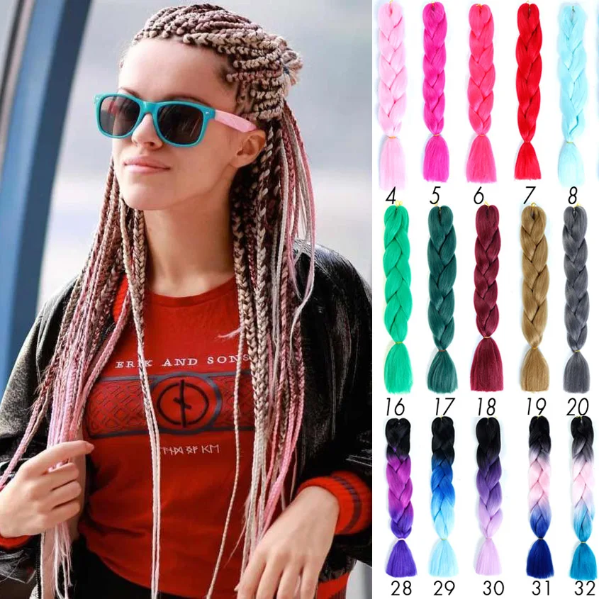 24 Inches Colored Synthetic Hair African Afro Jumbo Hair Braids Blue Pre Stretched Ombre Braiding Hair Accessories
24 Inches Colored Synthetic Hair African Afro Jumbo Hair Braids Blue Pre Stretched Ombre Braiding Hair Accessories