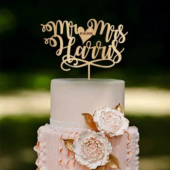 Custom Last Name Wooden Wedding Cake Topper Rustic Wedding Cake Topper Personalized Name With Date Monogram Cake Topper 
Custom Last Name Wooden Wedding Cake Topper Rustic Wedding Cake Topper Personalized Name With Date Monogram Cake Topper