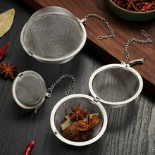 3 Size Stainless Steel Tea Infuser Sphere Spice Tea Mesh Locking Ball Coffee Bag Filter Strainers with Hook Kitchen Accessories
3 Size Stainless Steel Tea Infuser Sphere Spice Tea Mesh Locking Ball Coffee Bag Filter Strainers with Hook Kitchen Accessories