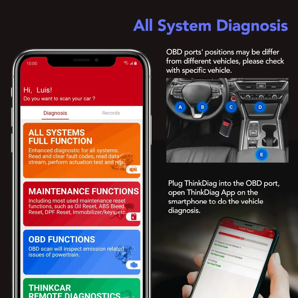 10pcs ThinkCar ThinkDiag obd2 obdii code reader all system diagnostic tool 15 reset Think Diag scanner pk easydiag ap200 golo 10pcs ThinkCar ThinkDiag obd2 obdii code reader all system diagnostic tool 15 reset Think Diag scanner pk easydiag ap200 golo