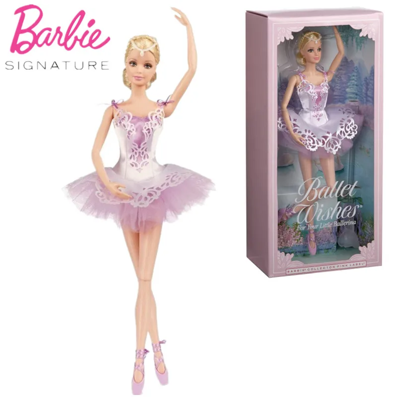 

Barbie Pink Label Ballet Wishes For You Little Ballerina 2015 Collection Ballerina Doll With Lavender Tulle Tutu Girls Toy CGK90