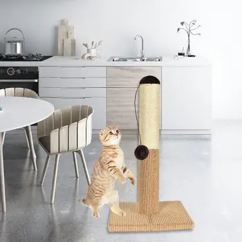 Sisal Rope Climbing Tube Cat Climbing Frame Scratching Board With A Toy Ball And Large Base Cat Pet Toy
Sisal Rope Climbing Tube Cat Climbing Frame Scratching Board With A Toy Ball And Large Base Cat Pet Toy