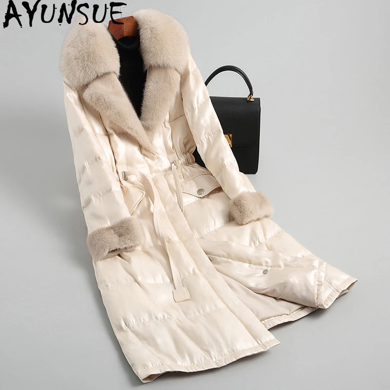 AYUNSUE Women's Down Jacket Puffer Winter Jacket Women Clothes 2019 Mink Fur Collar Long Coat Female Warm Parka Manteau Femme MY
AYUNSUE Women's Down Jacket Puffer Winter Jacket Women Clothes 2019 Mink Fur Collar Long Coat Female Warm Parka Manteau Femme MY