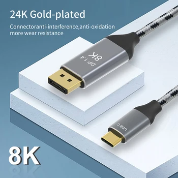 Thunderbolt 3 USB 3.1 USB-C Type C DisplayPort 1.4 cable 8K 4K HDR 165Hz 60Hz Displayport DP cable adapter for Macbook PC TV
Thunderbolt 3 USB 3.1 USB-C Type C DisplayPort 1.4 cable 8K 4K HDR 165Hz 60Hz Displayport DP cable adapter for Macbook PC TV