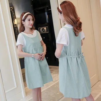 2020 New Maternity Dress Summer Fake Two-Piece Maternity Top Midi Loose and Plus-sized Short-Sleeved Maternity Dress
2020 New Maternity Dress Summer Fake Two-Piece Maternity Top Midi Loose and Plus-sized Short-Sleeved Maternity Dress