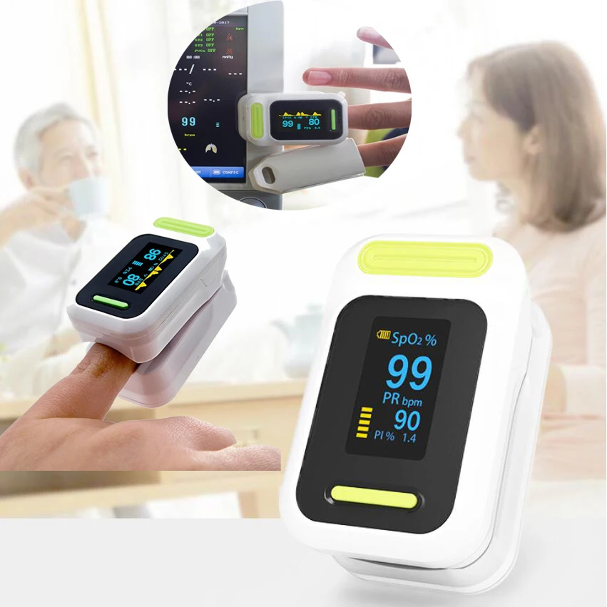 Oximeter Monitor OLED Display Fingertip Pulse Oximeter oximetro de dedo pulse oximeter with PI and alarm Health Care
Oximeter Monitor OLED Display Fingertip Pulse Oximeter oximetro de dedo pulse oximeter with PI and alarm Health Care