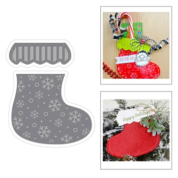 2020 New Christmas Santa Claus Sock Snowflake Embossing Metal Cutting Dies For DIY Making Greeting Card Scrapbooking No Stamps
2020 New Christmas Santa Claus Sock Snowflake Embossing Metal Cutting Dies For DIY Making Greeting Card Scrapbooking No Stamps