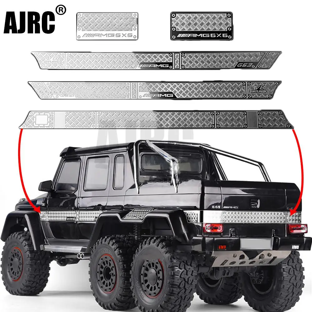 Stainless Steel Decorative Sheet Anti-skid Plate for 1/10 TRAXXAS TRX-6 G63 TRX-4 G500 RC Car Body Parts
Stainless Steel Decorative Sheet Anti-skid Plate for 1/10 TRAXXAS TRX-6 G63 TRX-4 G500 RC Car Body Parts