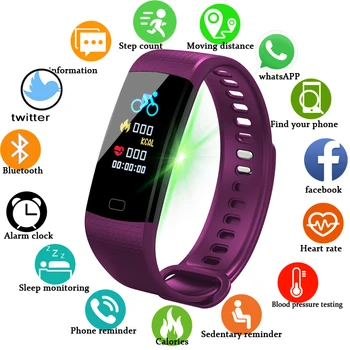 Smart Band Watch Color Screen Wristband Heart Rate Monitoring Smart Activity Fitness Tracking Smart Bracelet for Android IOS
Smart Band Watch Color Screen Wristband Heart Rate Monitoring Smart Activity Fitness Tracking Smart Bracelet for Android IOS