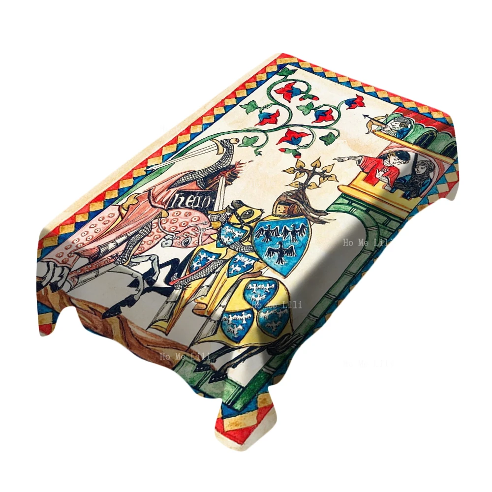 Medieval Art Friedrich Ii Two Men In Armour Were Combat On Horses Tablecloth By Ho Me Lili Dust Proof Waterproof
Medieval Art Friedrich Ii Two Men In Armour Were Combat On Horses Tablecloth By Ho Me Lili Dust Proof Waterproof