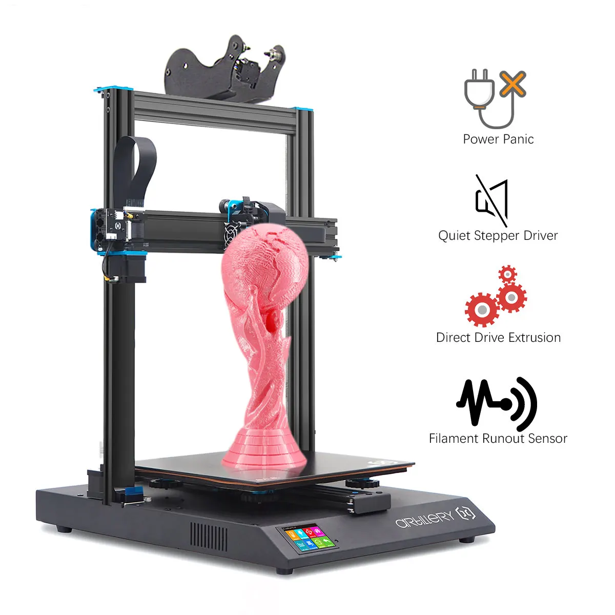 Artillery Sidewinder-X1 Multi-function 3D Printer with Aluminum Extrusion Frame & Filament Runout Sensor
Artillery Sidewinder-X1 Multi-function 3D Printer with Aluminum Extrusion Frame & Filament Runout Sensor