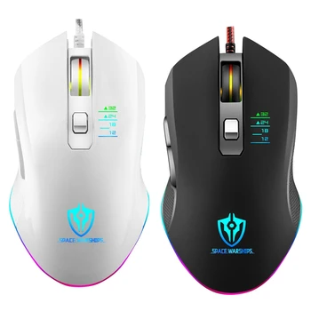 Shipadoo GM3 Wired Mouse, RGB Streamer Cool 6D Game Light-Emitting USB Gaming Mouse
Shipadoo GM3 Wired Mouse, RGB Streamer Cool 6D Game Light-Emitting USB Gaming Mouse