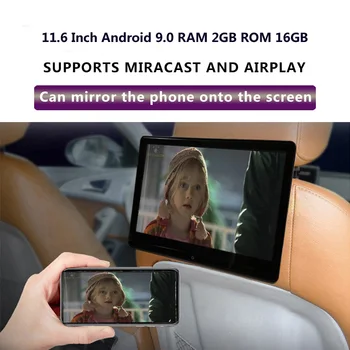 11.6 Inch Android 9.0 2GB+16GB 4K 1080P Black Car Headrest Monitor Touch Screen WIFI/Bluetooth/USB/SD/HDMI/FM/Miracast/Mirroring
11.6 Inch Android 9.0 2GB+16GB 4K 1080P Black Car Headrest Monitor Touch Screen WIFI/Bluetooth/USB/SD/HDMI/FM/Miracast/Mirroring