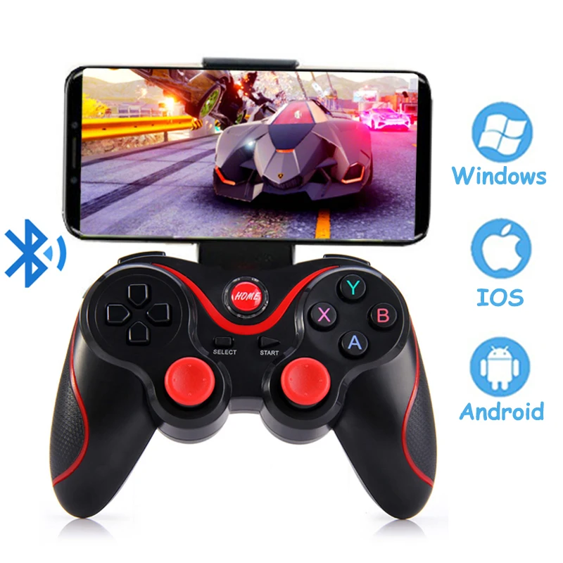 Wireless Gamepad T3 Bluetooth Joypad Remote Game Controller Joystick Handle Controller For Windows Android IOS Mobile Phone PS3
Wireless Gamepad T3 Bluetooth Joypad Remote Game Controller Joystick Handle Controller For Windows Android IOS Mobile Phone PS3