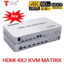 4-port Matrix HDMI KVM Switch 4X2 Hdmi kvm switch 2 port dual monitor 4 port dual monitor KVM Switch Matrix Switcher HDMI USB
4-port Matrix HDMI KVM Switch 4X2 Hdmi kvm switch 2 port dual monitor 4 port dual monitor KVM Switch Matrix Switcher HDMI USB