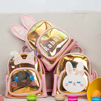 1 PC Cute Rabbit Kids Backpack Rose Gold Laser PVC Double Shoulder Bag Girls Pink Kindergarten Middle School Backpack Dropship
1 PC Cute Rabbit Kids Backpack Rose Gold Laser PVC Double Shoulder Bag Girls Pink Kindergarten Middle School Backpack Dropship