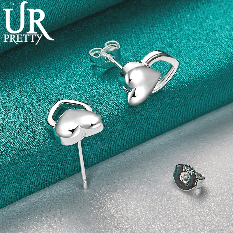 URPRETTY New 925 Sterling Silver Double Heart Love Stud Earring For Women Wedding Engagement Party Jewelry Charm Gift
URPRETTY New 925 Sterling Silver Double Heart Love Stud Earring For Women Wedding Engagement Party Jewelry Charm Gift