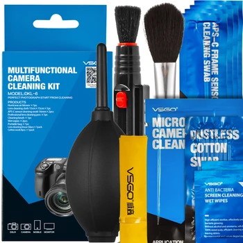 VSGO 9 in 1 Lens Cleaning Kit DKL-6 Digital Camera Cleaning Kit for SLR Cameras Lens & Sensor Cleaning
VSGO 9 in 1 Lens Cleaning Kit DKL-6 Digital Camera Cleaning Kit for SLR Cameras Lens & Sensor Cleaning