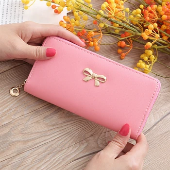 Women Long Clutch Wallets Female Fashion PU Leather Bowknot Coin Bag Phone Purses Lady Cards Holder Wallet Standard Wallets Bow
Women Long Clutch Wallets Female Fashion PU Leather Bowknot Coin Bag Phone Purses Lady Cards Holder Wallet Standard Wallets Bow