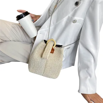 2020 Fashion Women Woven Bucket Bags Classic Shoulder Bags Lightweight Handbag With Chain Strap
2020 Fashion Women Woven Bucket Bags Classic Shoulder Bags Lightweight Handbag With Chain Strap